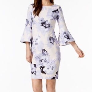 Clavin Klein bell sleeve dress